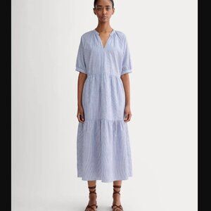 Everlane Farmers Market Dress Mazarine Blue / Optic White Size Small
